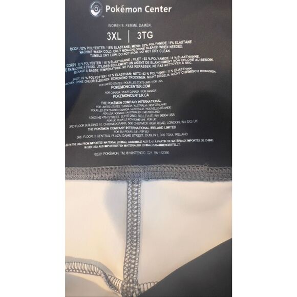 Pikachu Gray 7/8 Length Leggings - Adult size 3XL - Picture 9 of 9